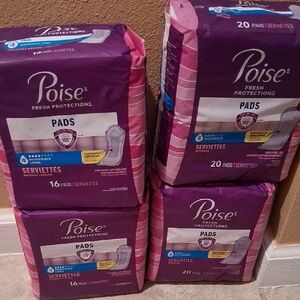 4 Packs Of POISE PADS